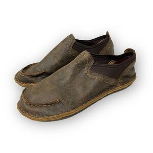 Tamarindo Boatslip Brown Leather Slip On Comfort Shoe Women’s Size 7 WTD0003